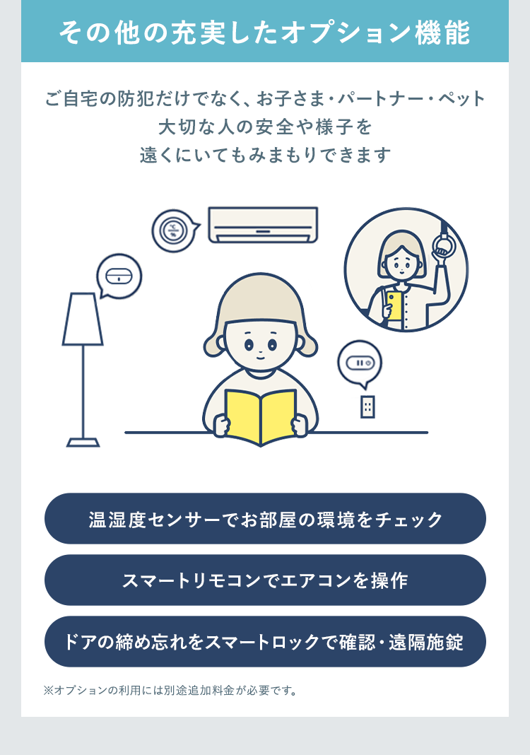 その他の充実したオプション機能